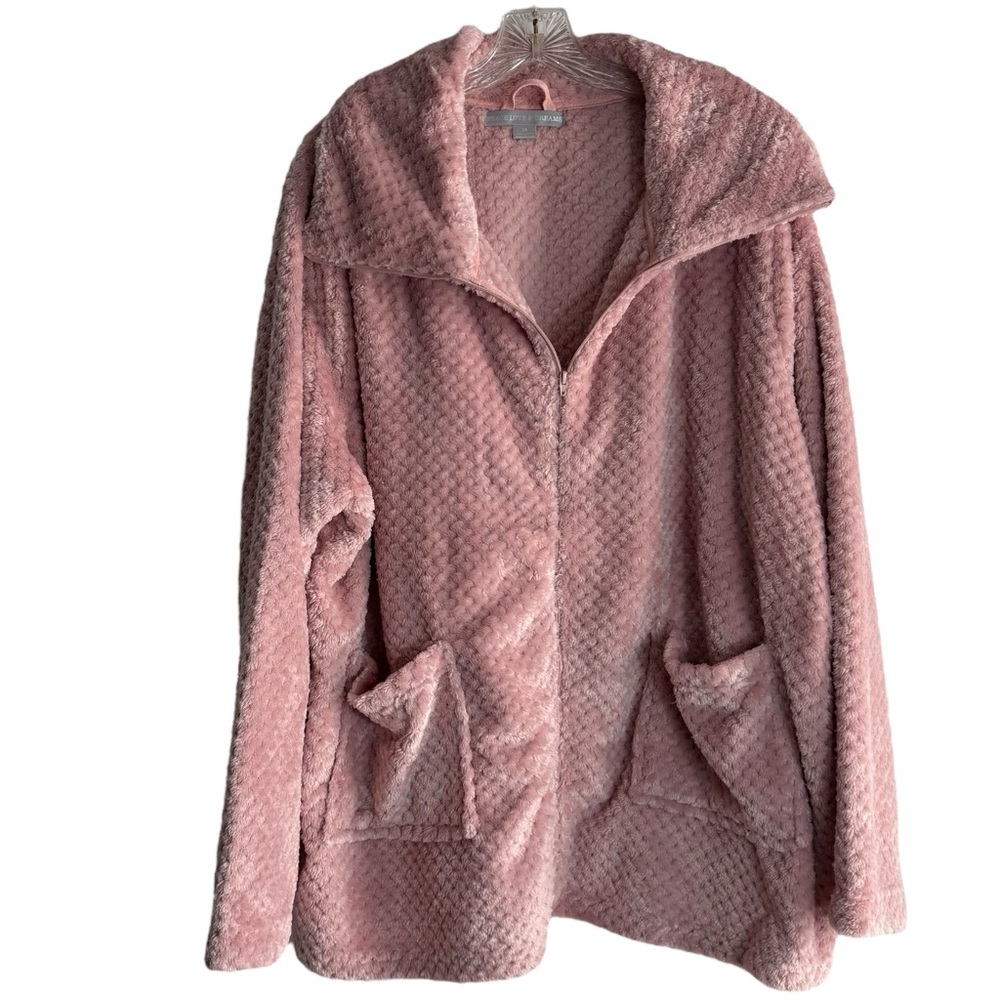 PEACE LOVE & DREAMS Lightweight Textured Jacket in Dusty Pink Size 3X — NWT - Picture 3 of 13